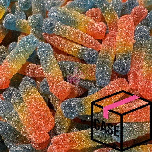 Haribo Sour Rainbow Worms 1kg - Case