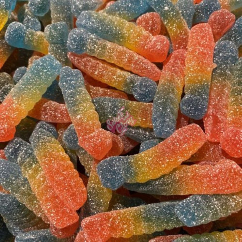 Haribo Sour Rainbow Worms 1kg - 1ct