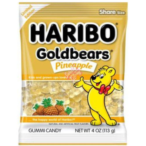 Haribo Gold Bears Pineapple 113g - 12ct