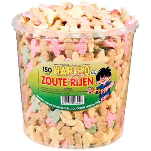 Haribo Zoute Rijen (Salty Rows) 840g - 1ct