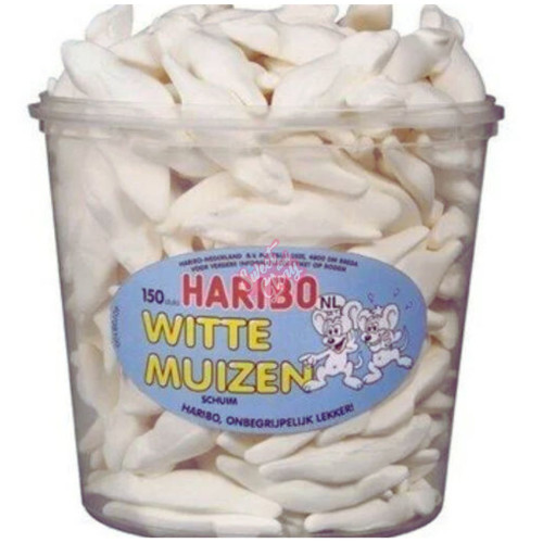 Haribo Witte Muizen (White Mice) 1050g - 1ct