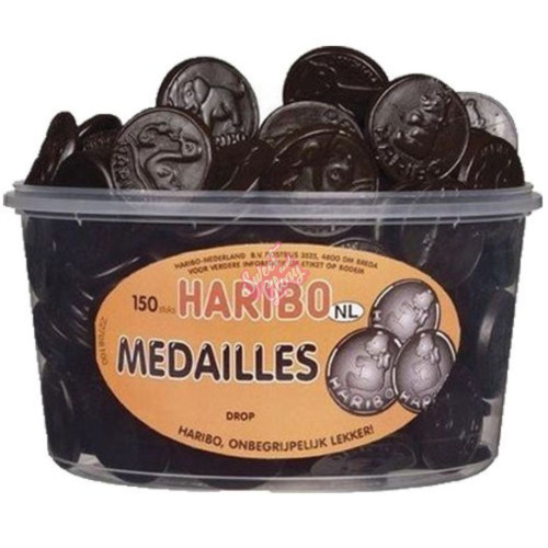 Haribo Drop Medailles (Liquorice Medals) 1350g - 1ct