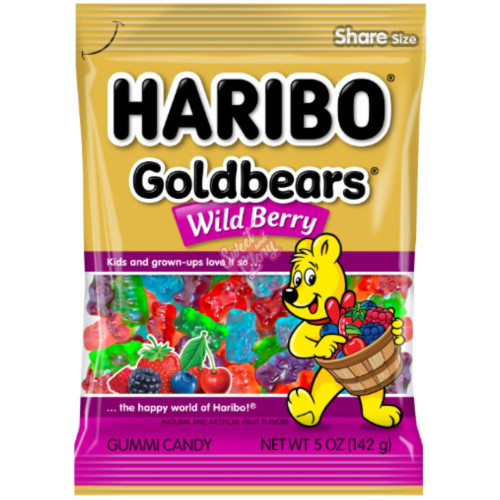 Haribo Gold Bears Wild Berry 142g - 12ct