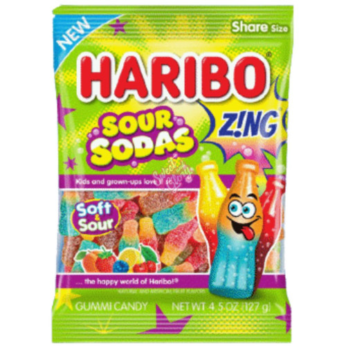 Haribo Sour Sodas 128g - Case
