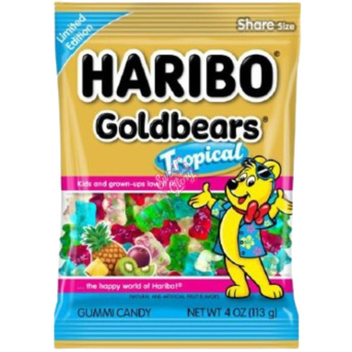 Haribo Gold Bears Tropical 113g - 12ct