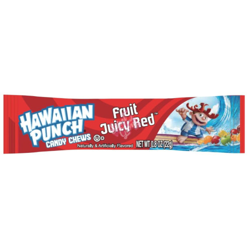 Hawaiian Punch Chew Bar Fruit Juicy Red 23g - 36ct