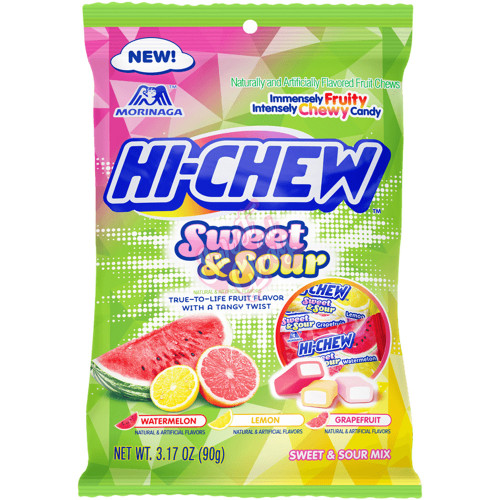 Hi-Chew Sweet & Sour Mix Peg Bag 90g - 6ct