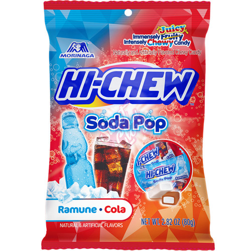 Hi-Chew Bag Soda Pop Peg Bag 79g - 6ct