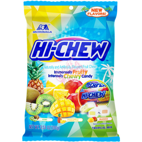 Hi-Chew Tropical Mix Peg Bag 100g - 6ct