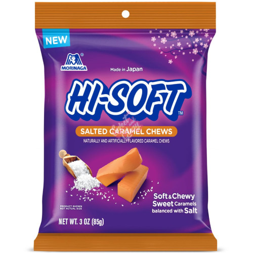 Hi-Soft Salted Caramel Peg Bag 85g - 6ct