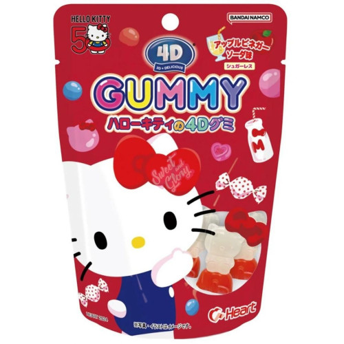 Heart 4D Gummy Hello Kitty (Japan) 55g - 8ct