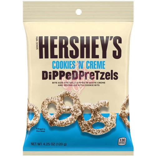 Hershey's Cookies and Cream Dipped Pretzels 120g - 12ct