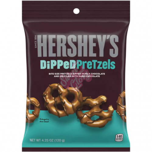 Hershey's Chocolate Dipped Pretzels 120g - 12ct