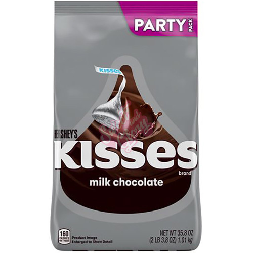 Hershey's Kisses Milk Chocolate Party Bag 1014g Bag - 1ct