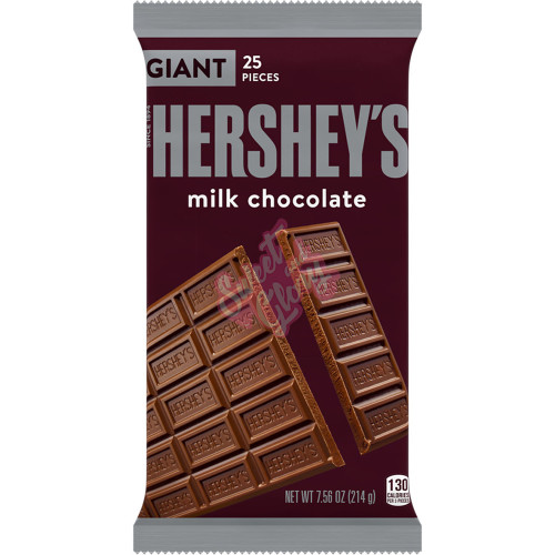 Hershey's Giant Bar Milk Chocolate 214g - 12ct