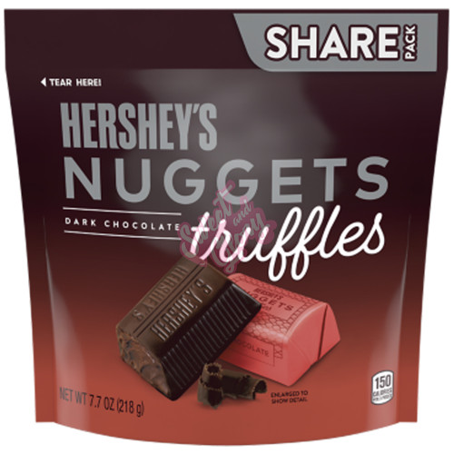 Sweet & Glory Hershey's Nuggets Dark Chocolate Truffles 218g Case
