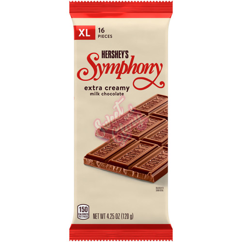 Hershey's Symphony XL Milk Chocolate Bar 120g - 12ct