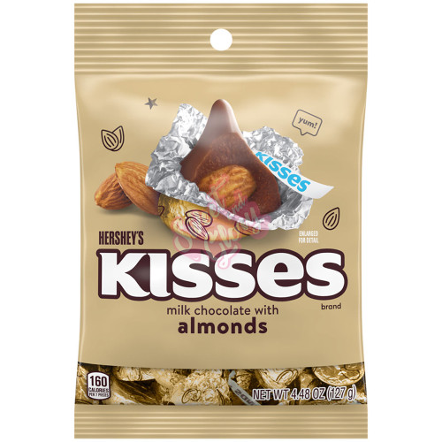 Hershey's Kisses Milk Chocolate with Almonds 127g - 12ct