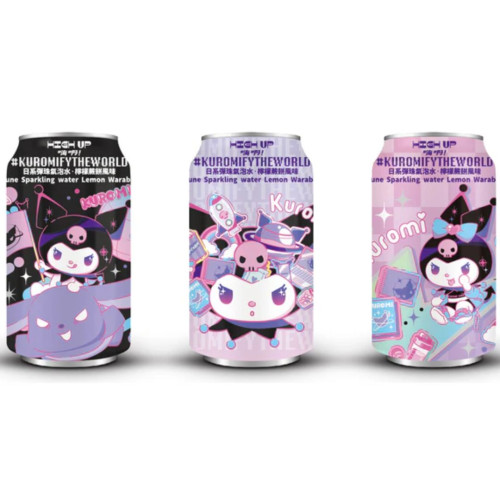 Kuromi Ramune Lemon Warabi 330ml - 24ct