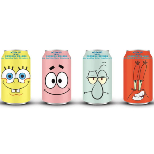 SpongeBob Ramune Strawberry Daifuku 330ml - 24ct