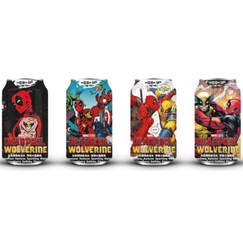Deadpool & Wolverine Ramune Strawberry Daifuku 330ml - Case