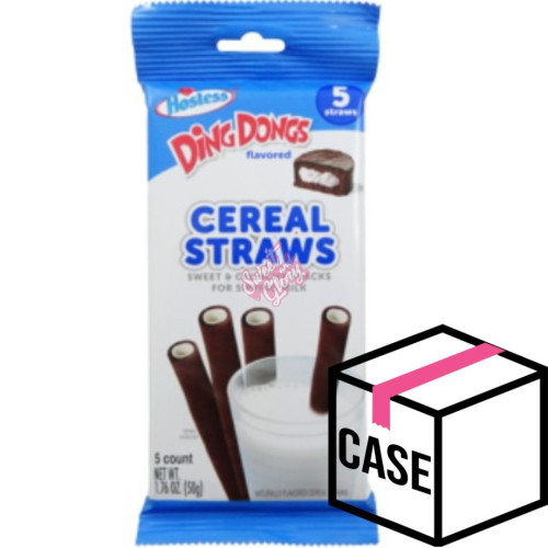 Hostess Ding Dongs Cereal Straws 50g - Case