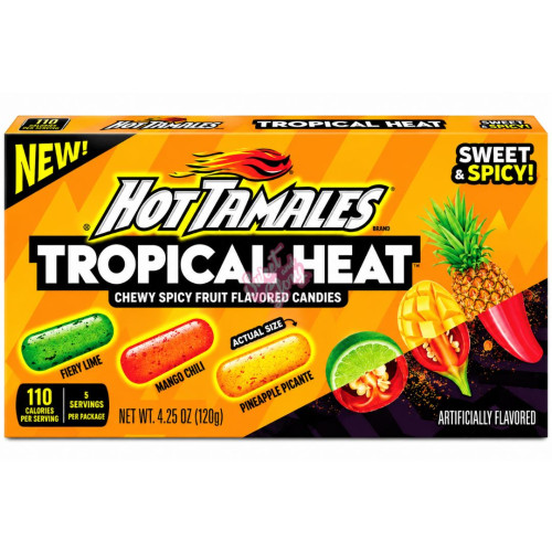 Hot Tamales Tropical Heat 120g - 12ct