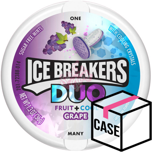 Ice Breakers Duo Mints Grape 36g - Case