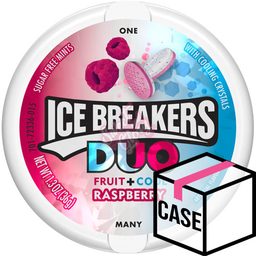 Ice Breakers Duo Mints Raspberry 36g - Case