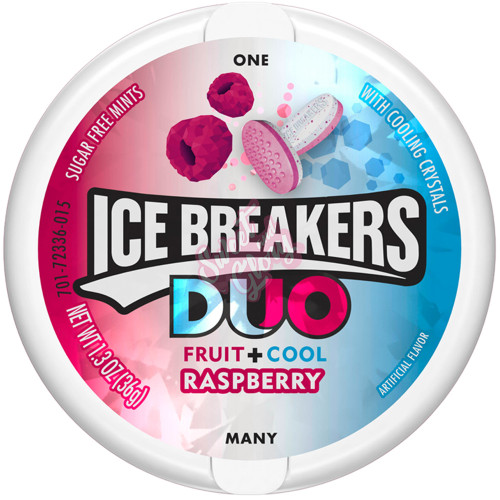 Ice Breakers Duo Mints Raspberry 36g - 8ct