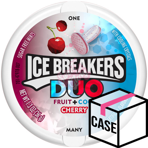 Ice Breakers Duo Mints Cherry 36g - Case