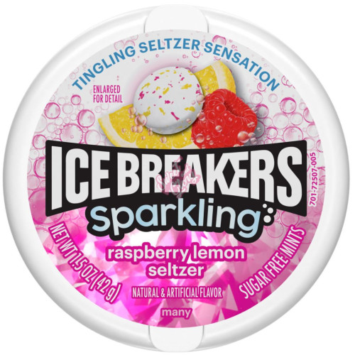 Ice Breakers Sparkling Raspberry Lemon Seltzer 42g - 8ct
