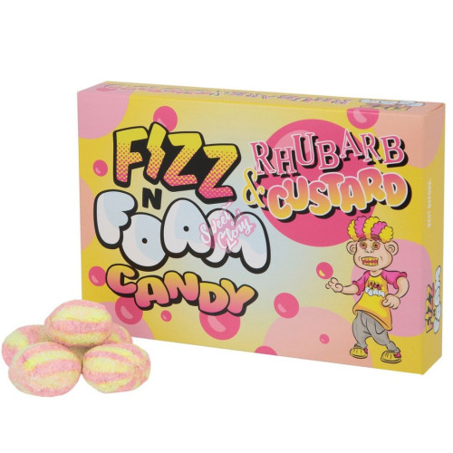 Fizz N Foam Rhubarb & Custard 100g - 12ct