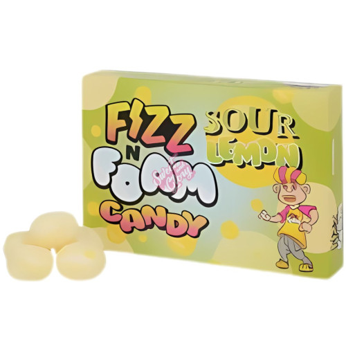 Fizz N Foam Sour Lemon 100g - 12ct