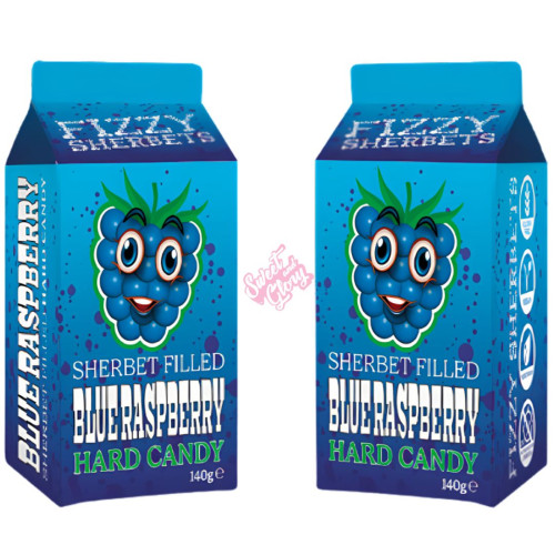 Fizzy Sherbets Blue Raspberry 140g - Case