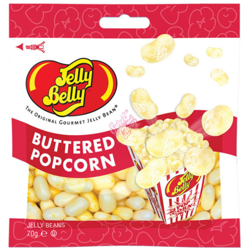 Jelly Belly Buttered Popcorn Jelly Beans 70g - 12ct