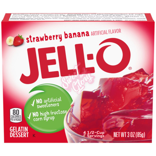 Jell-O Strawberry Banana 85g - 24ct