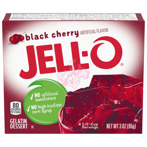 Jell-O Black Cherry 85g - 24ct