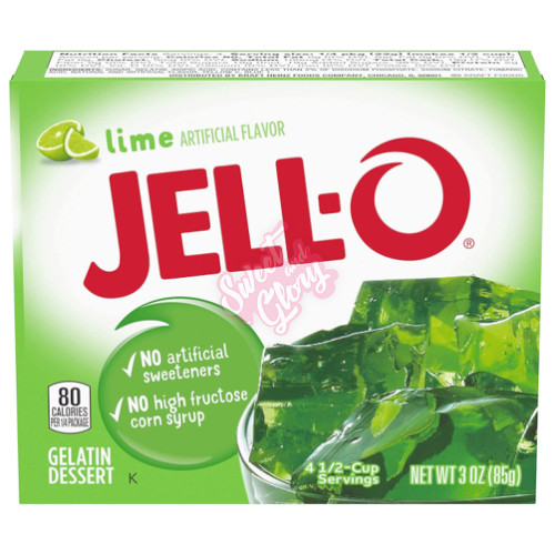 Jell-O Lime 85g - 24ct