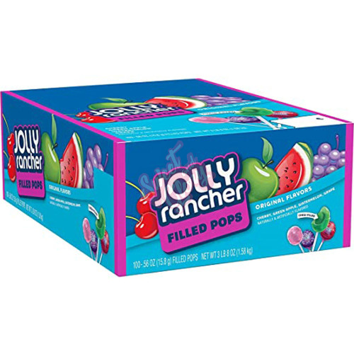 Jolly Rancher Filled Pops 1.57kg 100ct - 100ct