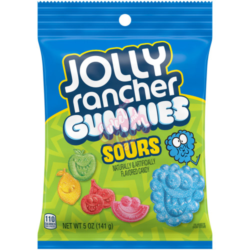 Jolly Rancher Sour Gummies Peg Bag 141g - 12ct
