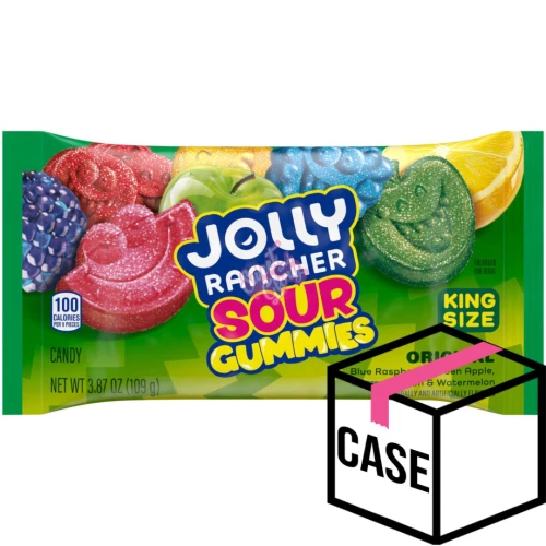 Jolly Rancher Sour Gummies King Size 110g - Case
