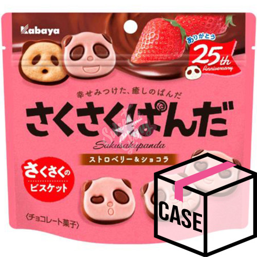 Kabaya Saku-Saku Panda Strawberry (Japan) 47g - Case