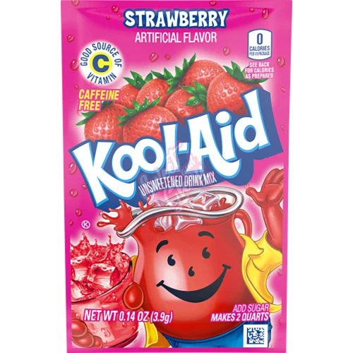 Kool Aid Unsweetened Strawberry 3.9g - 48ct