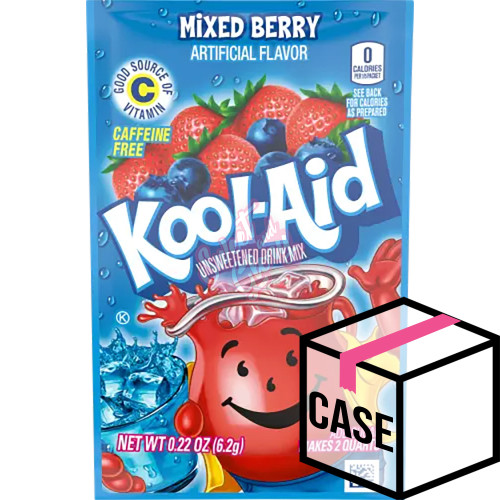 Kool Aid Unsweetened Mixed Berry 6.2g - Case