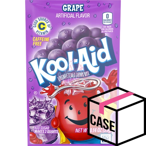 Kool Aid Unsweetened Grape 3.9g - Case