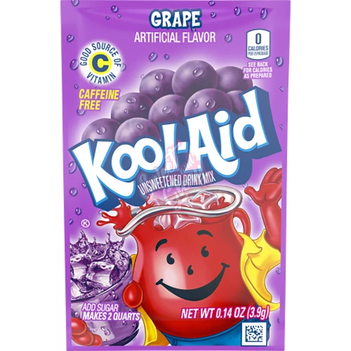 Kool Aid Unsweetened Grape 3.9g - 48ct