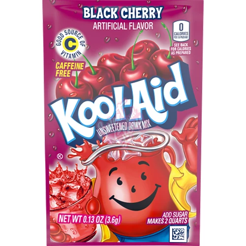 Kool Aid Unsweetened Black Cherry 3.6g - 48ct