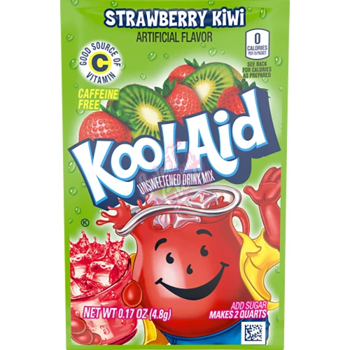 Kool Aid Unsweetened Strawberry Kiwi 4.8g - 48ct