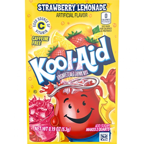 Kool Aid Twists Unsweetened Soarin' Strawberry Lemonade 5.3g - 48ct